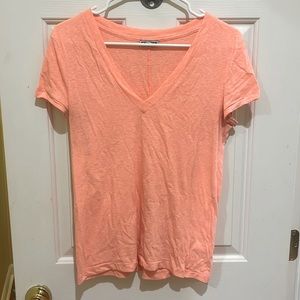 Express Pink V-Neck